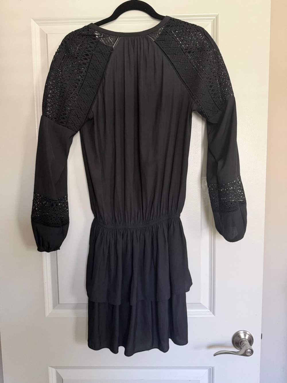 Ramy Brook Winnie Long-Sleeve Lace Panel Dress - Picture 8 of 10